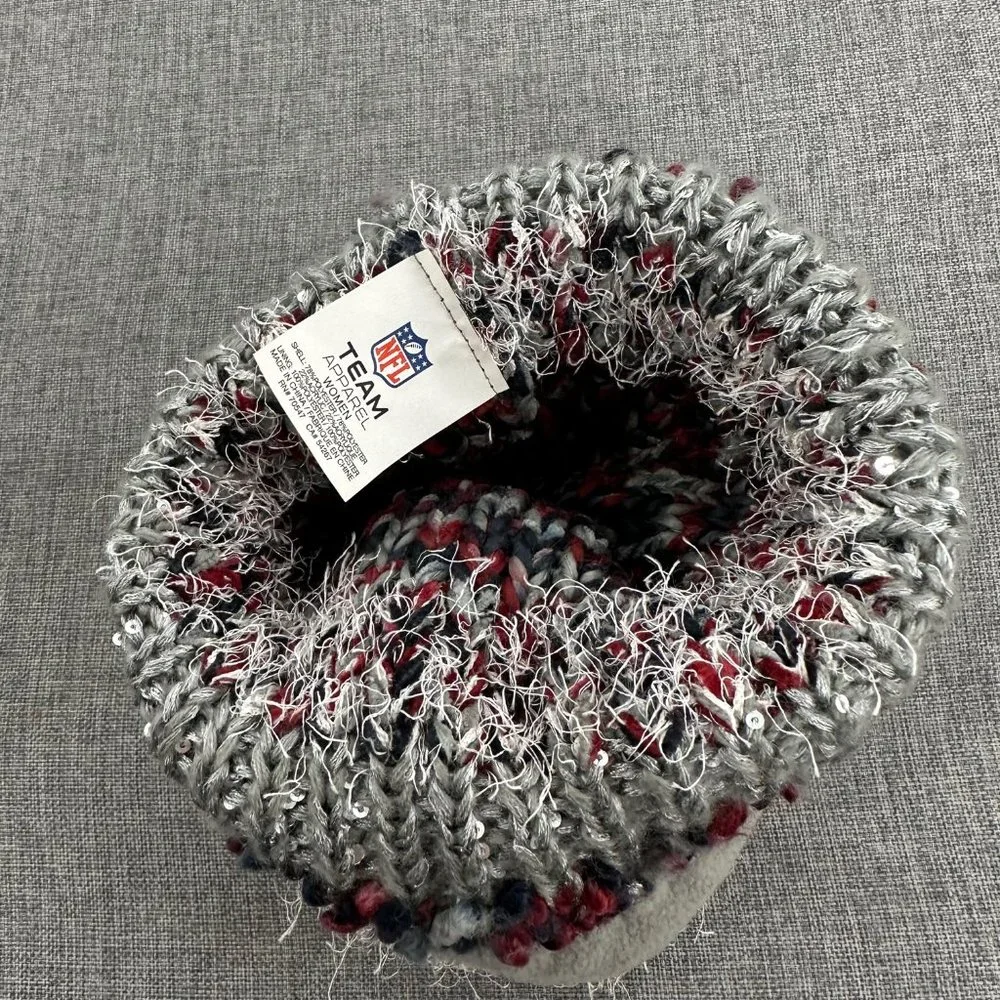 Pompom Houston Texans Knit Hat Fringe‎ Red Black Gray Women's Sport Hat